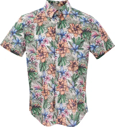 Lords Of Harlech Men's Tim Colorful Floral Ivory In White