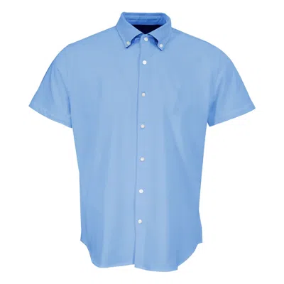 Lords Of Harlech Men's Todd Knit Shirt - Blue