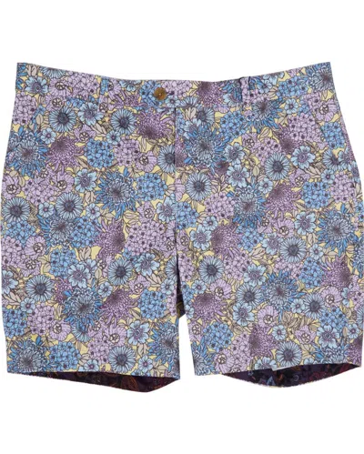 Lords Of Harlech Men's Yellow / Orange John Garden Party Shorts - Sunshine In Yellow/orange