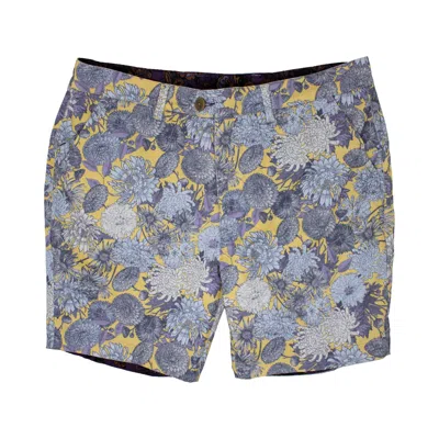 Lords Of Harlech John Lux Mums Floral Yellow Shorts