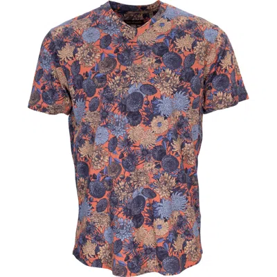 Lords Of Harlech Men's Yellow / Orange Maze - Mums Floral Peach In Yellow/orange