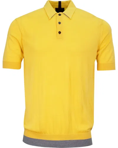 Lords Of Harlech Men's Yellow / Orange Pilgrim Polo Shirt - Sunshine In Yellow/orange