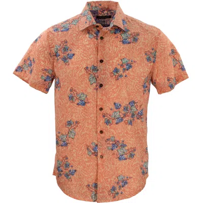 Lords Of Harlech Men's Yellow / Orange Scott Paisley Vines Peach In Yellow/orange
