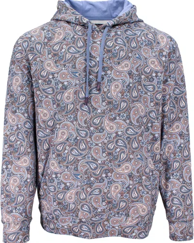 Lords Of Harlech Neutrals / Grey Hank Trippy Paisley Hoodie - Grey