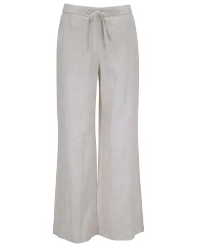 Lords Of Harlech Neutrals Lillian Paisley Explosion Ivory Womens Wide-leg Pant In Gray