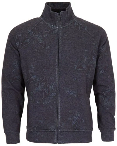 LORDS OF HARLECH LORDS OF HARLECH NEVILLE BRUSHED INTERLOCK FULL-ZIP JACKET MONTGAT PAISLEY