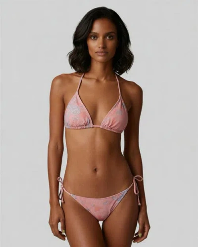 Lords Of Harlech Paisley Explosion Womens Bikini Top In Pink