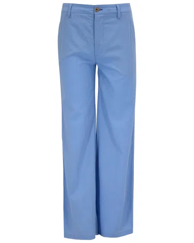 Lords Of Harlech Pheobe Blue Womens Wide-leg Pant