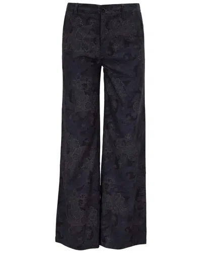 Lords Of Harlech Phillis Paisley Explosion Black Womens Wide-leg Pant