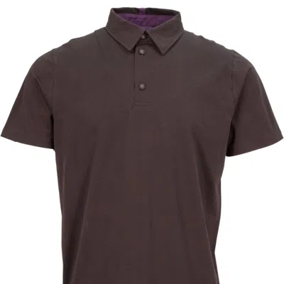 Lords Of Harlech Pietro Polo Shirt In Brown