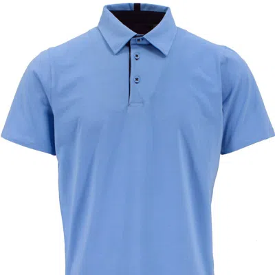 Lords Of Harlech Pietro Polo Shirt In Blue