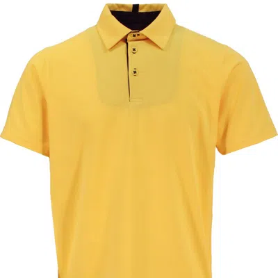 Lords Of Harlech Pietro Polo Shirt In Yellow