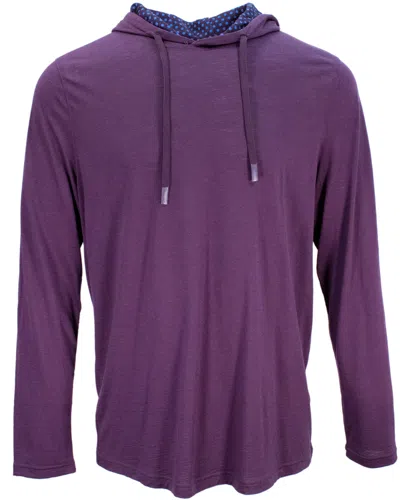 Lords Of Harlech Pink / Purple Hugo Hoodie - Plum In Pink/purple