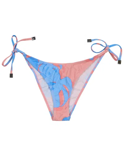 Lords Of Harlech Pink Samara Monstera Floral Coral Womens Bikini Bottom
