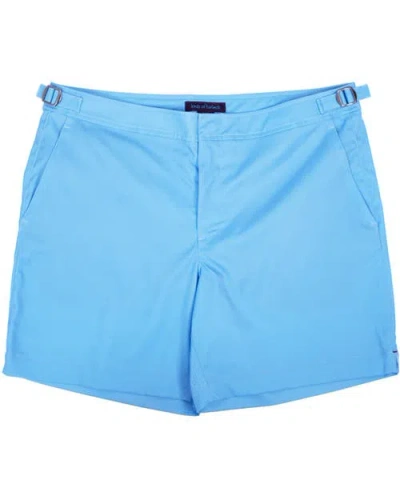 Lords Of Harlech Pool Tailored Swim Short In Blue