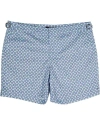 Lords Of Harlech Pool Tailored Swim Short In Blue