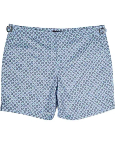 Lords Of Harlech Pool Tailored Swim Short In Blue