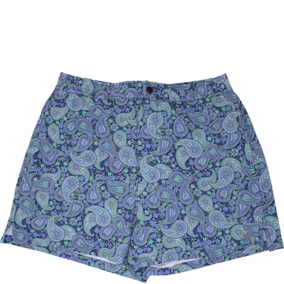 Lords Of Harlech Quack Pow Paisley Swim Short In Green