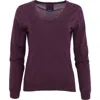 Lords Of Harlech Sasha V-neck Sweater In Purple