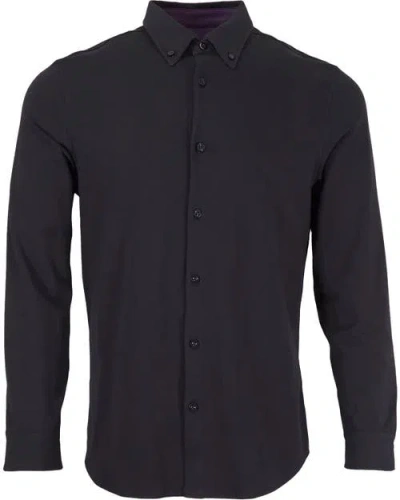 Lords Of Harlech Sawyer Knit Shirt In Black