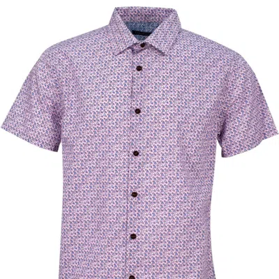 Lords Of Harlech Scott Floating Triangles Shirt In Purple
