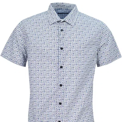 Lords Of Harlech Scott Floating Triangles Shirt In White