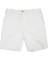 Lords Of Harlech Solid Linen Drawstring Short In White