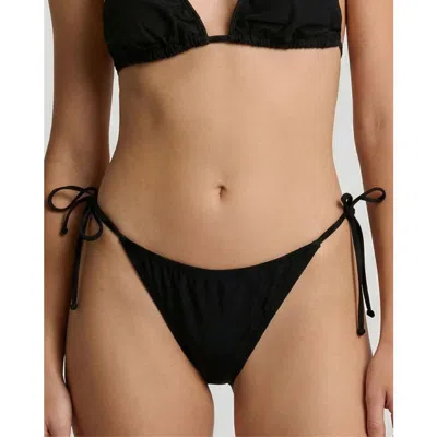 Lords Of Harlech Solid Womens Bikini Bottom In Black
