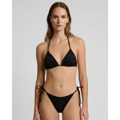 Lords Of Harlech Solid Womens Bikini Top In Black