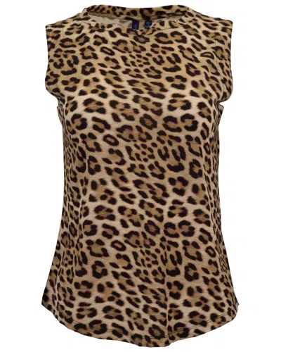 Lords Of Harlech Tara Leopard Brown Womens Muscle Tank In Animal Print