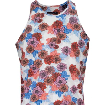 Lords Of Harlech Tedford Snap Floral Tank In Orange