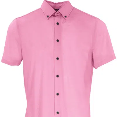 Lords Of Harlech Todd Knit Shirt In Pink