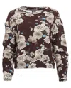 Lords Of Harlech Clara Oversized Brushed Knit Sweatshirt In Brown