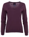 Lords Of Harlech Sasha V-neck Sweater In Purple