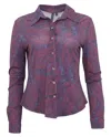 Lords Of Harlech Scarlet Merino Shirt In Multi