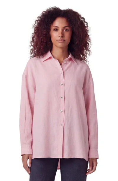 Lords Of Harlech Womens Long Sleeve Linen Shirt In Multi