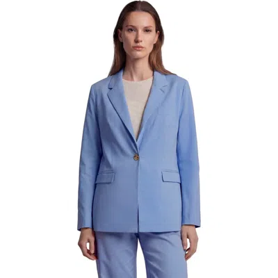 Lords Of Harlech Womens Tailored Blazer In Blue
