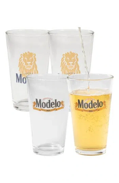 Lord's Rocks Modelo Set Of 4 Pint Glasses In Multi