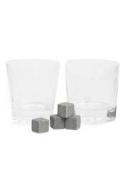 Lord's Rocks Set Of 2 Crown Royal Whiskey Glasses With Stones
