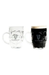 Lord's Rocks Set Of 2 Guinness® Glass Tankards In Transparent