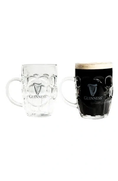 Lord's Rocks Set Of 2 Guinness® Glass Tankards In Transparent