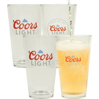 Lord's Rocks Set Of 4 Coors Light® Pint Glasses In Transparent
