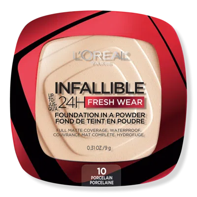 L'oreal Infallible 24h Fresh Wear Foundation In A Powder - 10 Porcelain