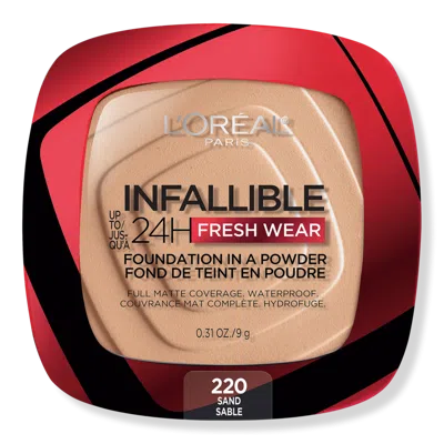 L'oreal Infallible 24h Fresh Wear Foundation In A Powder - 220 Sand