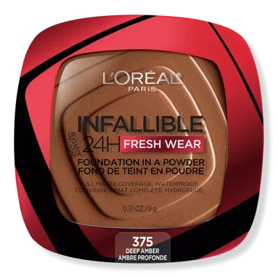 L'oreal Infallible 24h Fresh Wear Foundation In A Powder - 375 Deep Amber