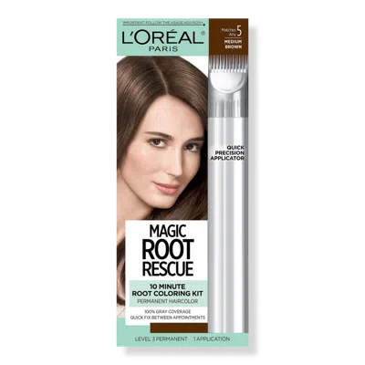 L'oreal Magic Root Rescue 10 Minute Permanent Coloring Kit - 5 Medium Brown
