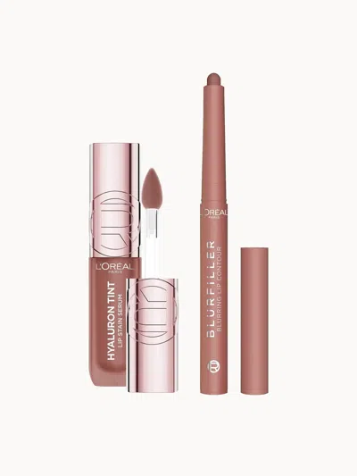 L'oréal Paris Blurfiller & Hyaluron Tint Lip Kit (various Shades) - 485 Nude Espresso