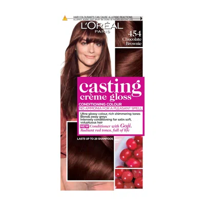 L'oréal Paris Casting Crème Gloss Semi-permanent Hair Dye (various Shades) - 454 Chocolate Brownie In 454 Chocolate Brownie