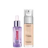 L'oréal Paris L'oreal Paris Hyaluronic Acid Filler Serum And True Match Hyaluronic Acid Foundation Duo (various Sh In 0.5n Porcelain