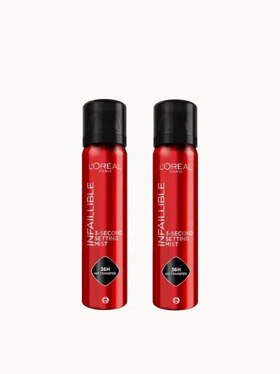 L'oréal Paris L'oreal Paris Infallible 3-second Setting Spray 75ml Duo Set